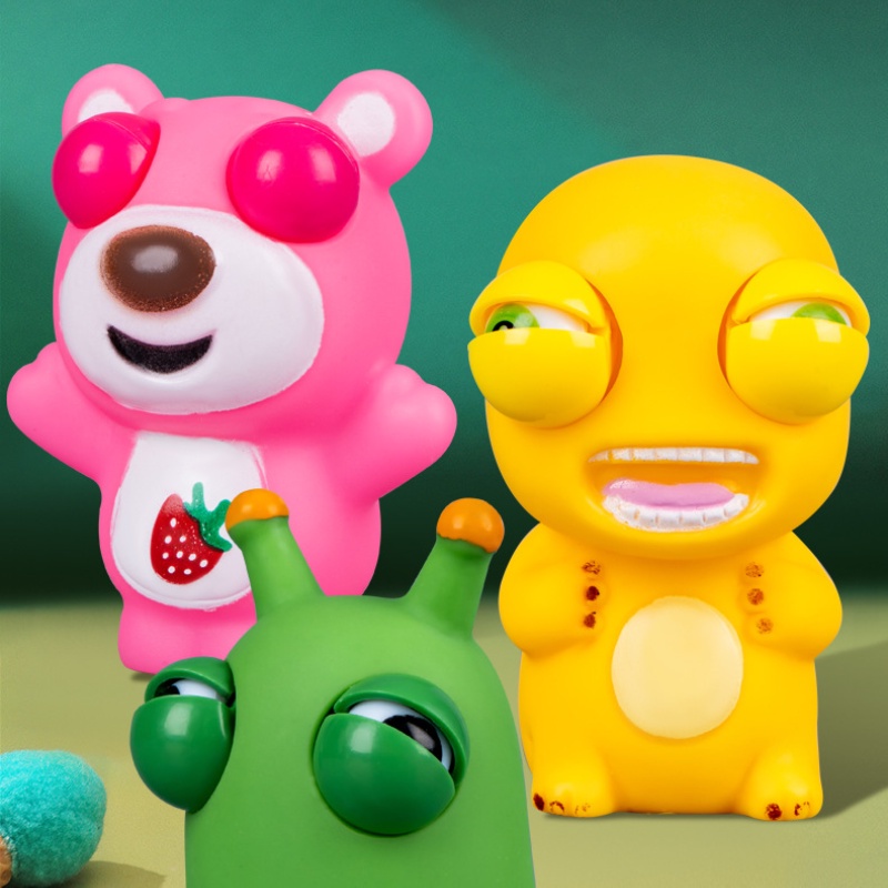 New style Fidget Toy for Adult 3D Funny Novelty Green Eye Popping Grass ...
