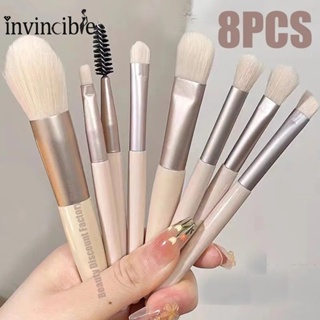 6pcs/set Mini Travel Portable Makeup Brush Set With Soft Animal Hair,  Including Eye Shadow Brush, Loose Powder Brush, Blush Brush, Blending  Brush