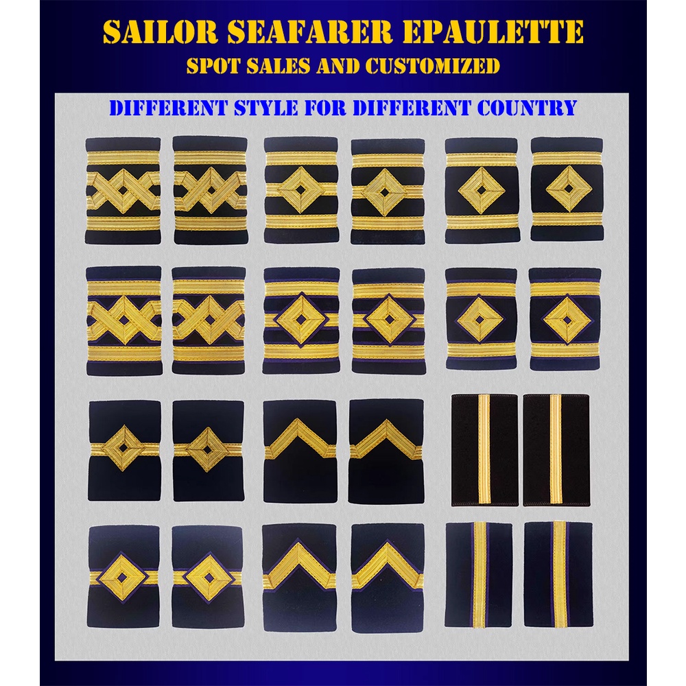 IMPA International Seafarer Epaulets Captain Seaman Navigation Sailor ...