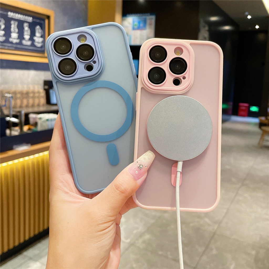 Luxury Matte Magnetic Phone Case For iPhone 16 15 14 13 12 11 Pro Max ...