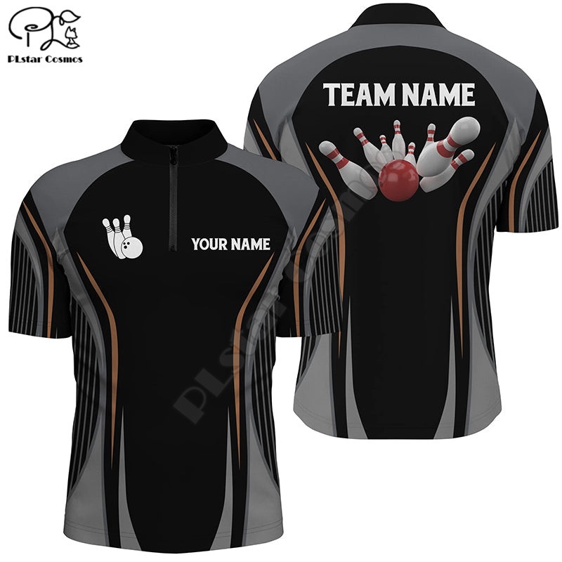 thumbnail image 2 of Fashion Bowling Ball Zip Jerseys With Wolf And Bowling Ball 2 of 12