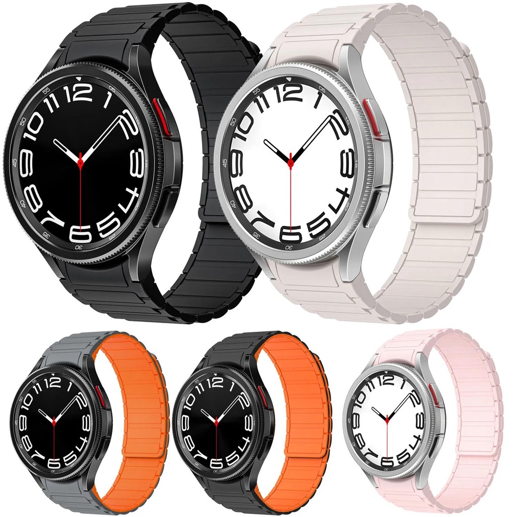 Galaxy Watch 4 5 6 40mm 44mm No Gaps 20mm Strap for Samsung Galaxy