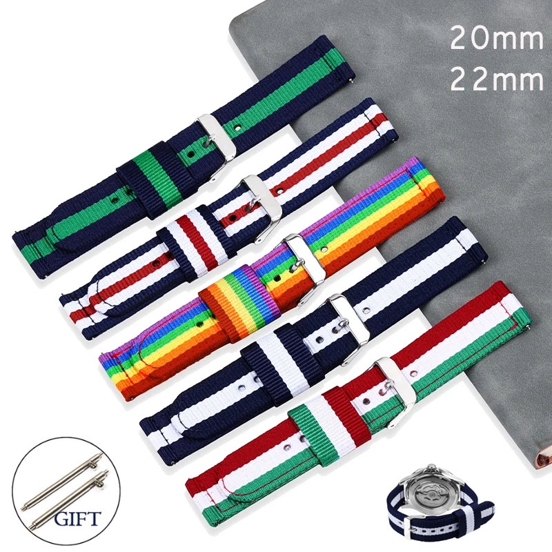 Quick Release Volant Bracelets De Montre Réglables En Nylon