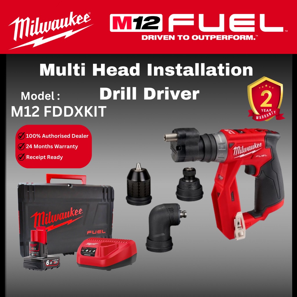 Milwaukee M12 Installation Drill Driver / Multi Head Drill / Milwaukee