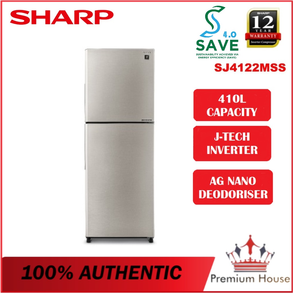 Sharp Smile Refrigerator (400L) SJ4122MSS | Shopee Malaysia