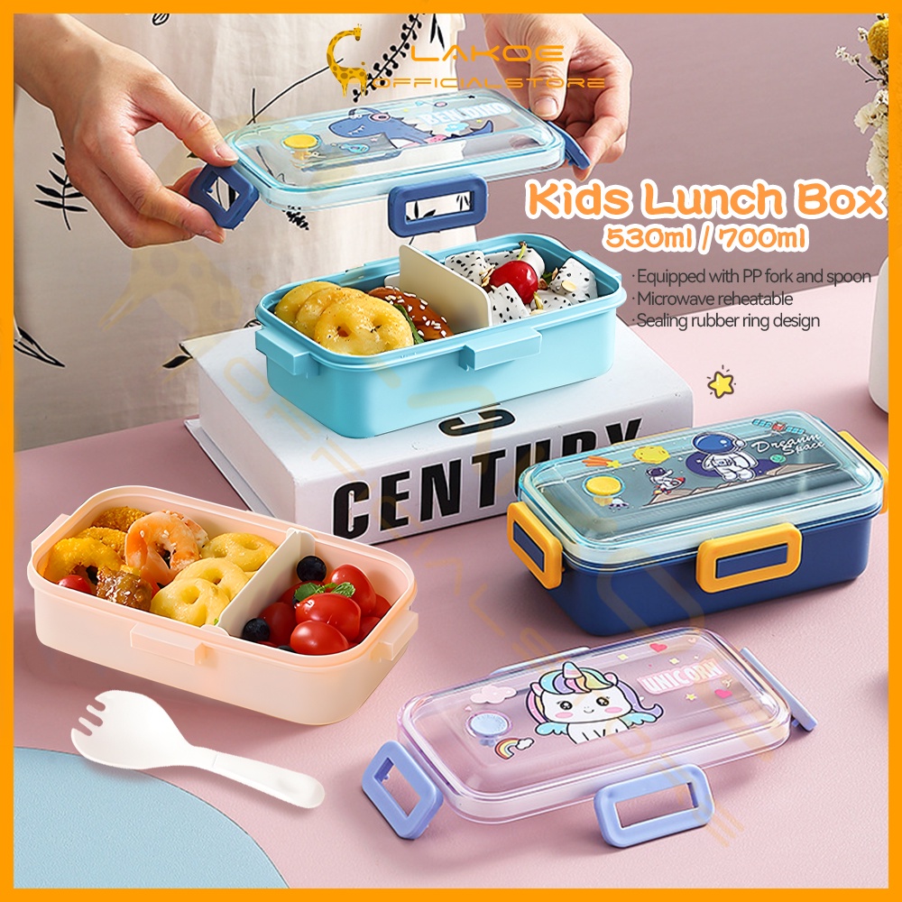 LAKOE 530ml/700ml Lunch Box Storage Container Kids School Bento Box