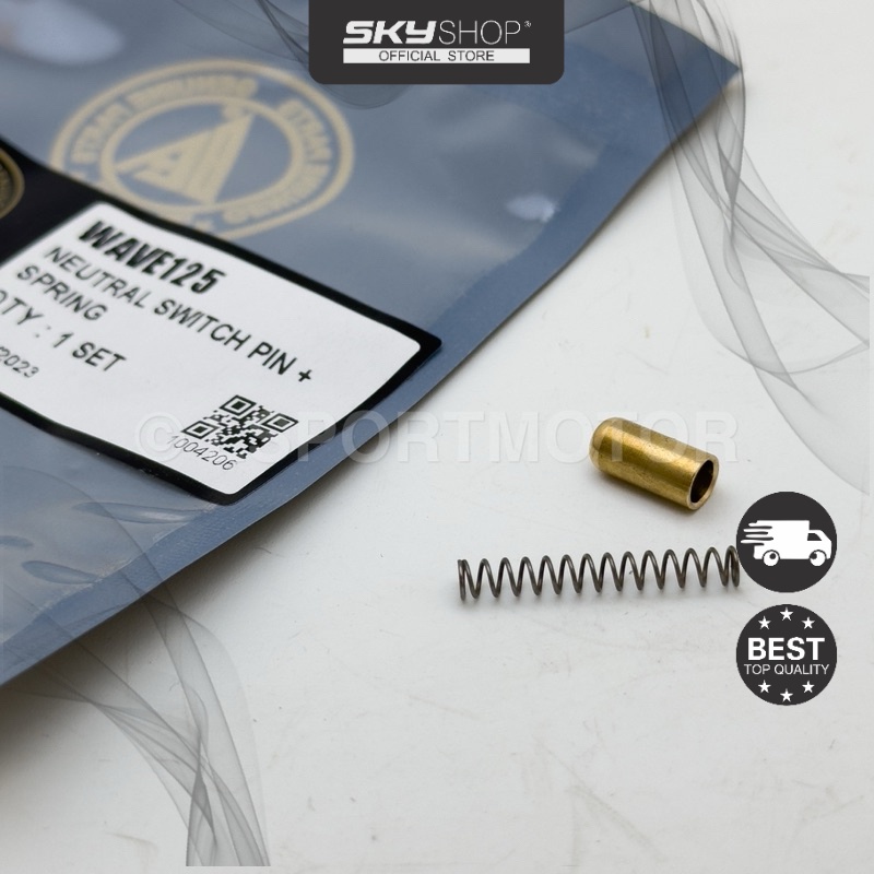HONDA WAVE125 NEUTRAL SWITCH PIN + SPRING (STD) FREE GEAR PIN ASSY WAVE ...