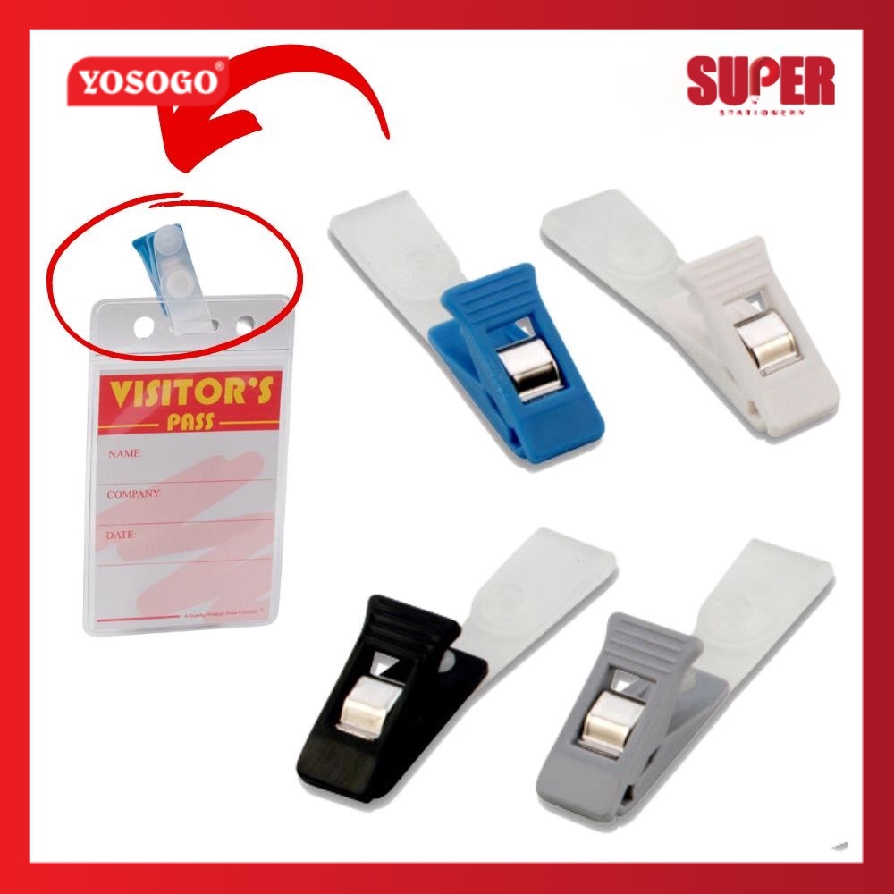 [super stationery] Yosogo Id Clip & Fastener Name Badge Clip Name Tag