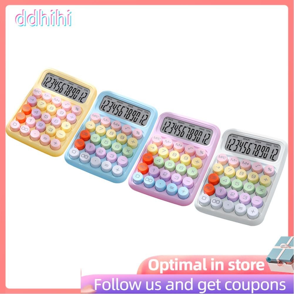 Ddhihi Colored Electronic Calculator Mechanical Keyboard Efficient