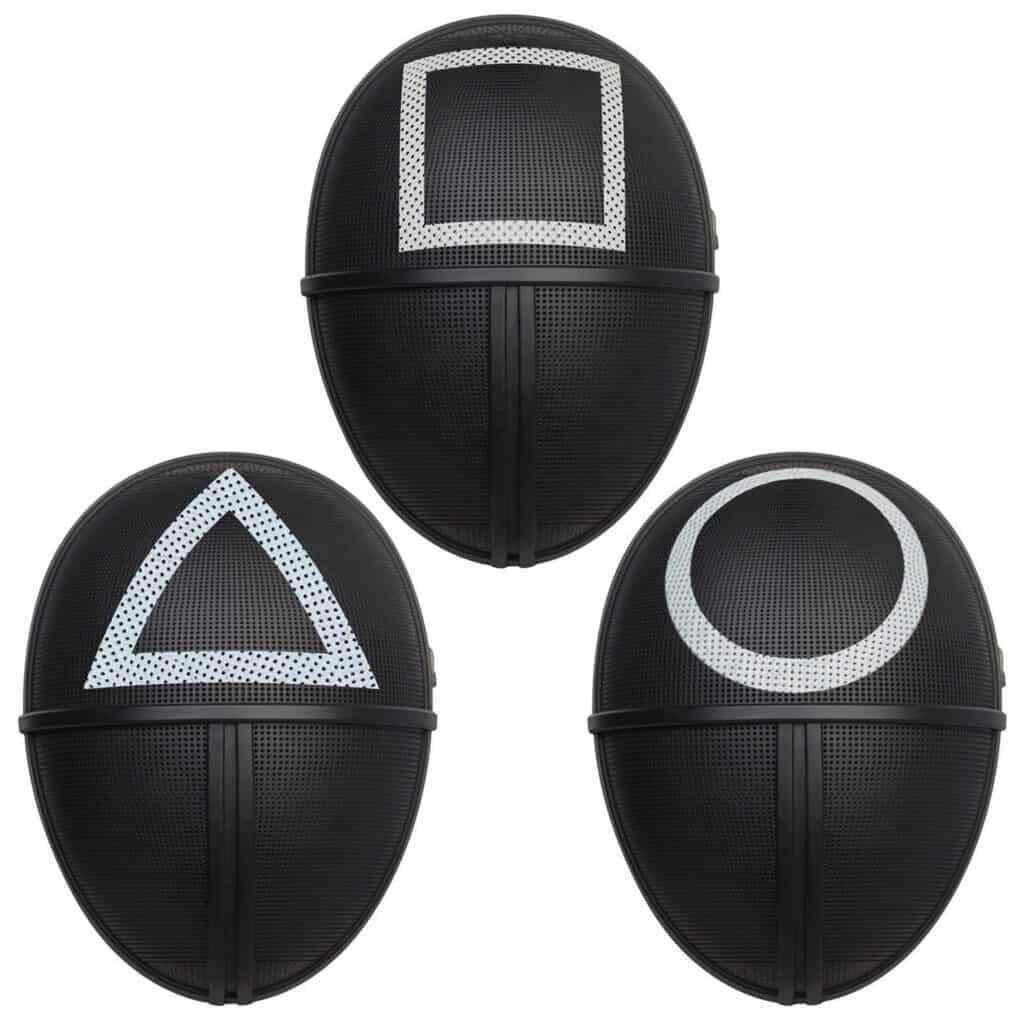 3 x Squid Games Masks Square Circle Triangle Halloween Costume Outfit ...