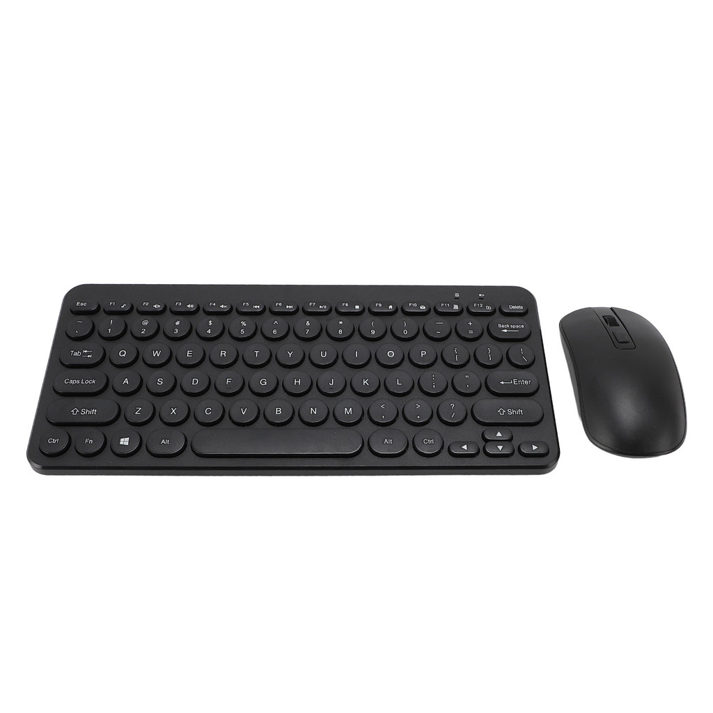 [CAK] 2.4G Wireless Keyboard Mouse Combo Ergonomic Round Keycaps 78 ...