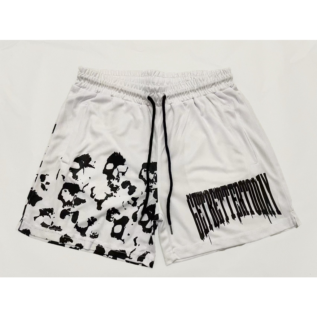 Get Better Today Mesh Shorts Gym Basketball Running GBT Y2k Oversized