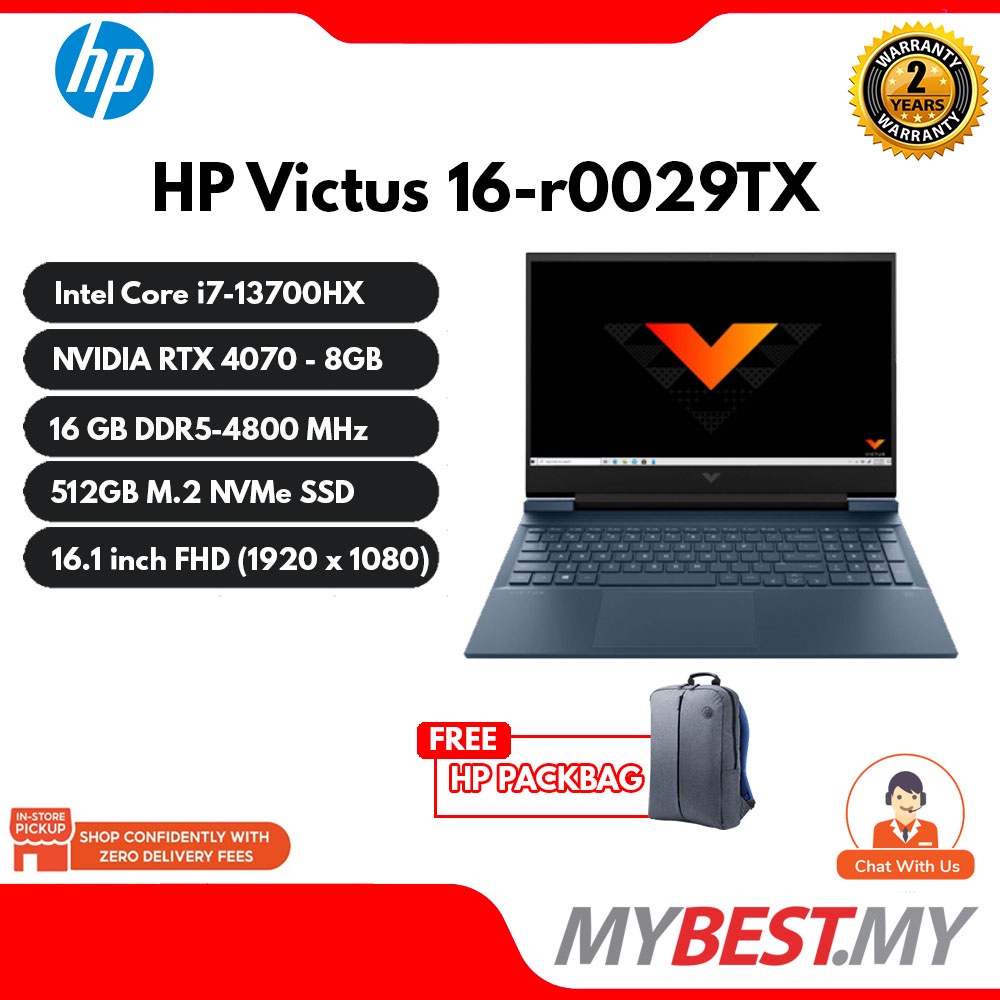 HP Victus Gaming Laptop 16-r0029TX - Blue ( I7-13700HX, 16GB, 512GB SSD ...