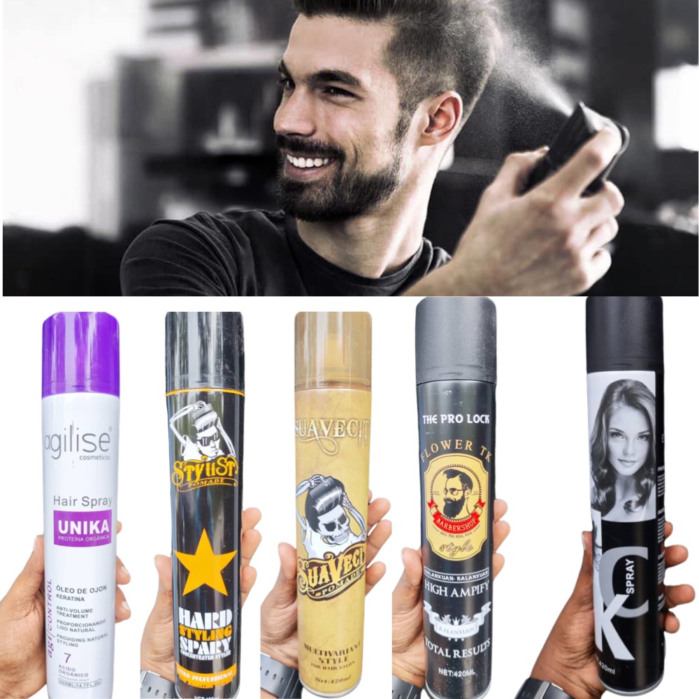 Hair Spray Styling Spray Rambut Lelaki Extra Hold 420mlwest Malaysia Only Shopee Malaysia 