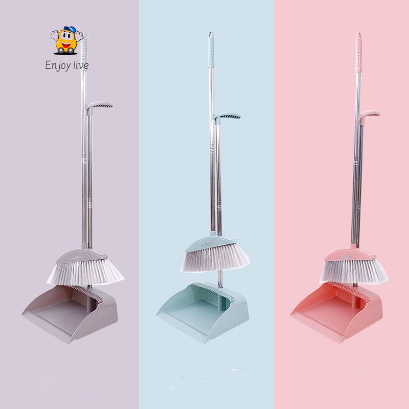 Healvian Stainless Steel Cleaning Broom Handle Household Sweeper For