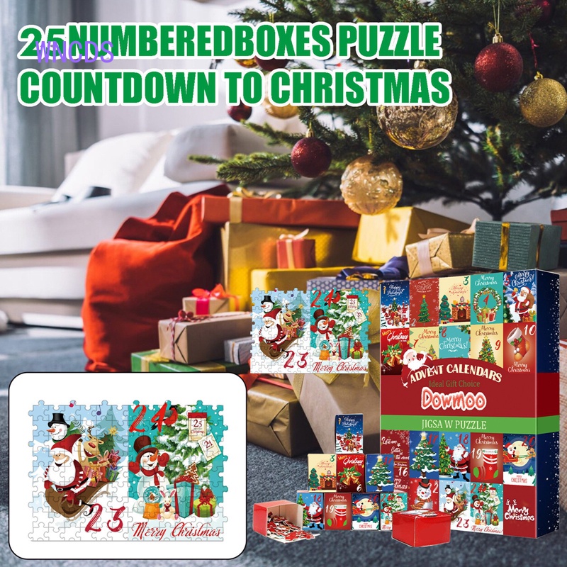 WNCDS Christmas Advent Calendar Jigsaw Puzzles Advent Calendar 24 Box