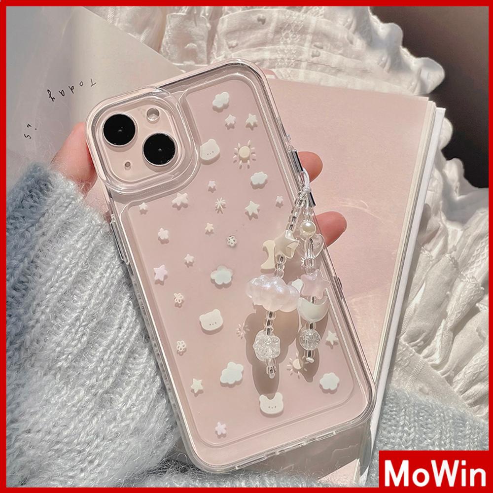 For iPhone 15 Pro Max iPhone Case Clear Case TPU Soft Case Transparent  Electroplated Button Cute Bear Stars Compatible with iPhone 14 13 Pro max  12