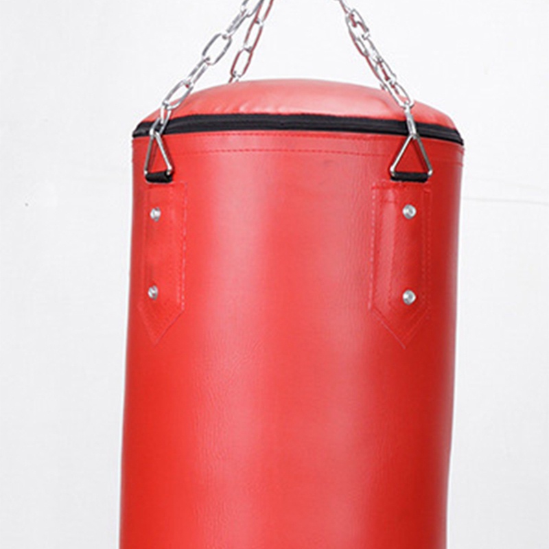 Kids Hanging Punching Bag Set - 2FT PU Leather Bag With Boxing Gloves For Karate & Martial Arts