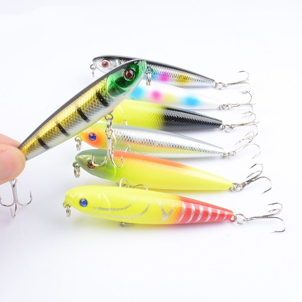 Fishing Pencil Lure 8cm/9g Topwater Hard Fishing Biat Floating Water ...