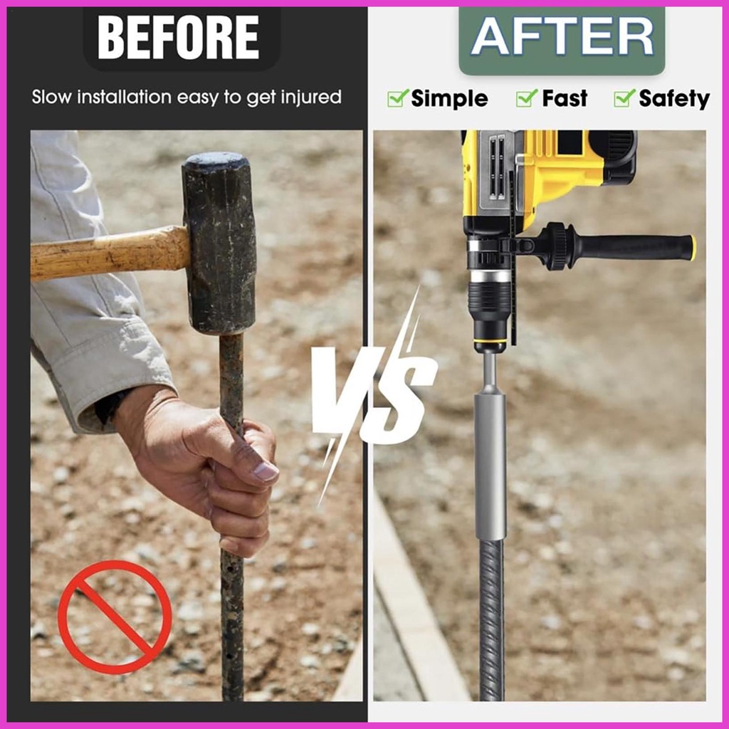 SDS Plus Ground Rod Driver Grounding Rod 5/8 SDS Plus Hammer Drills