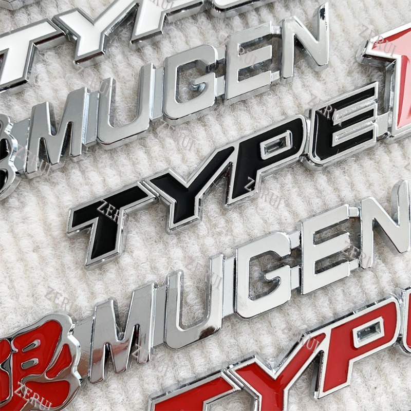 ZR For 3D Metal Car Front Grille Emblem Type R Logo Decal for Honda ...