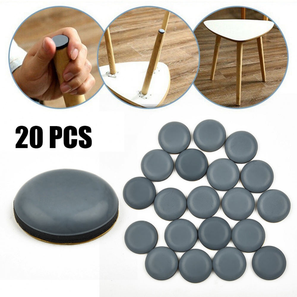 Furniture Sliders 30mm Anticollision Dining Chair Feet Glider PTFE