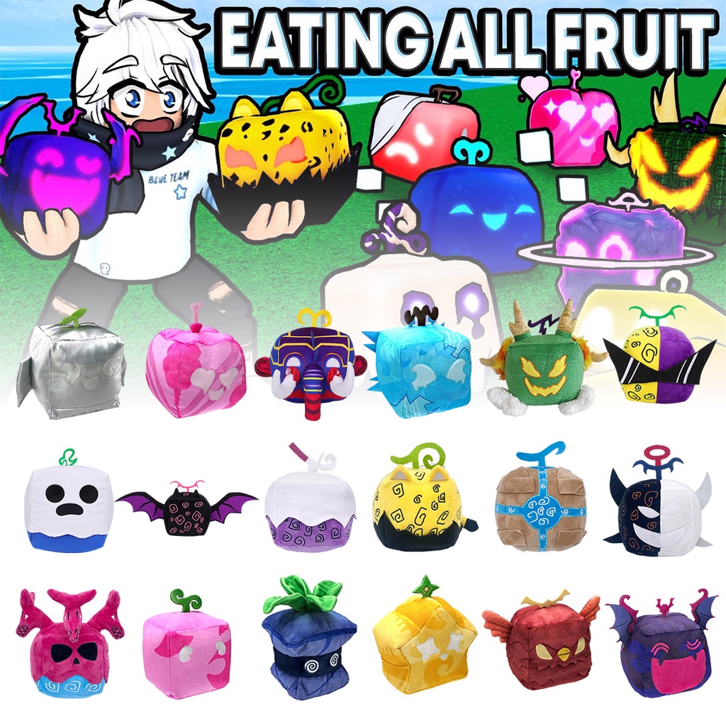 13cm Blox Fruits Game Plush Toy Roblox Pet Simulator Plush Doll Fruit ...