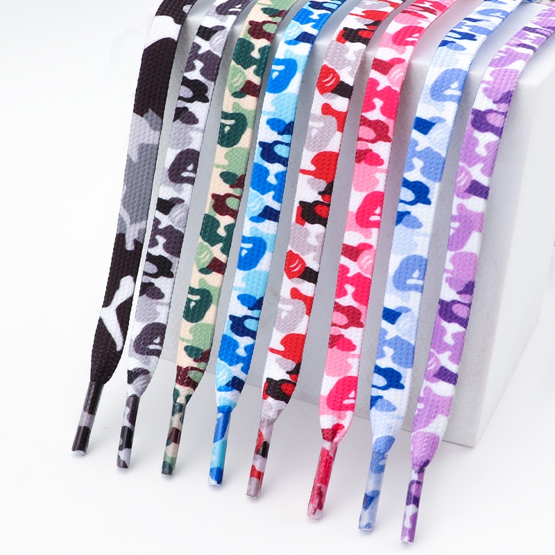Trend Creative Shoelace Cloud Camouflage Shoelaces for Sneakers Width 0 ...