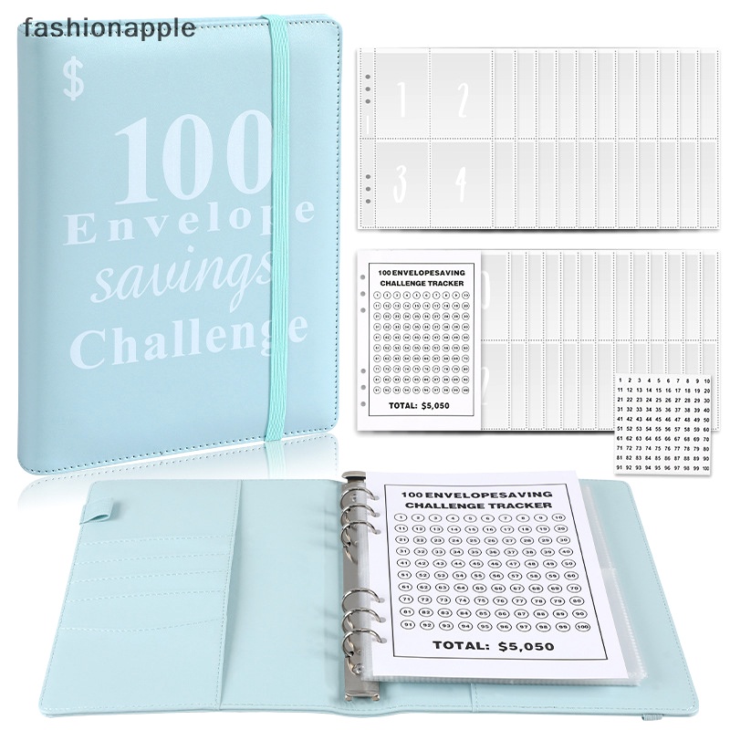 FAMY 100 Days Envelope Challenge Binder Easy And Fun Way To Save $5,050 ...