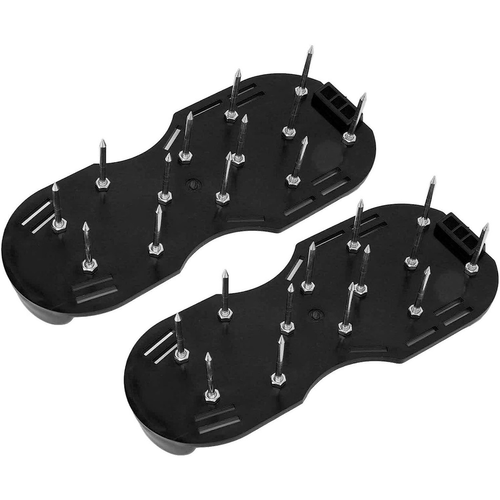 Barydat 3 Pairs Lawn Aerator Shoes With Straps Grass Spike
