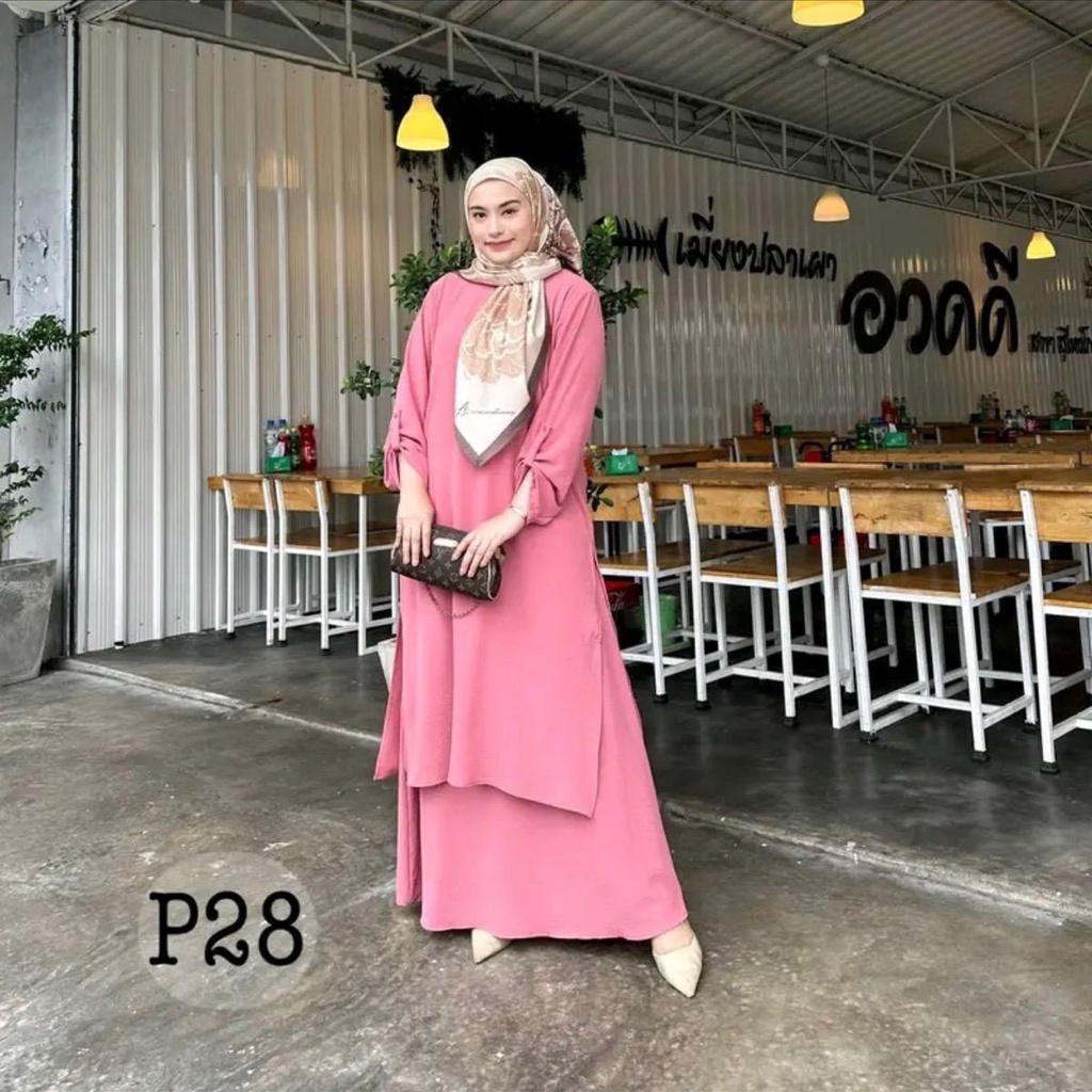 New Suit BELLA Muslimah Fashion (Ironless) Labuh Sets Wanita Clothing