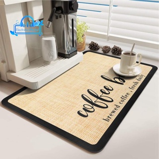 Coffee Mat Hide Stain Rubber Backed Absorbent Coffee Maker Mat for  Countertops Coffee Bar Mat Decor Bar Service Spill Mat Rubber Dish Drying  Mat Coffee Bar Accessories for Kitchen Counter 