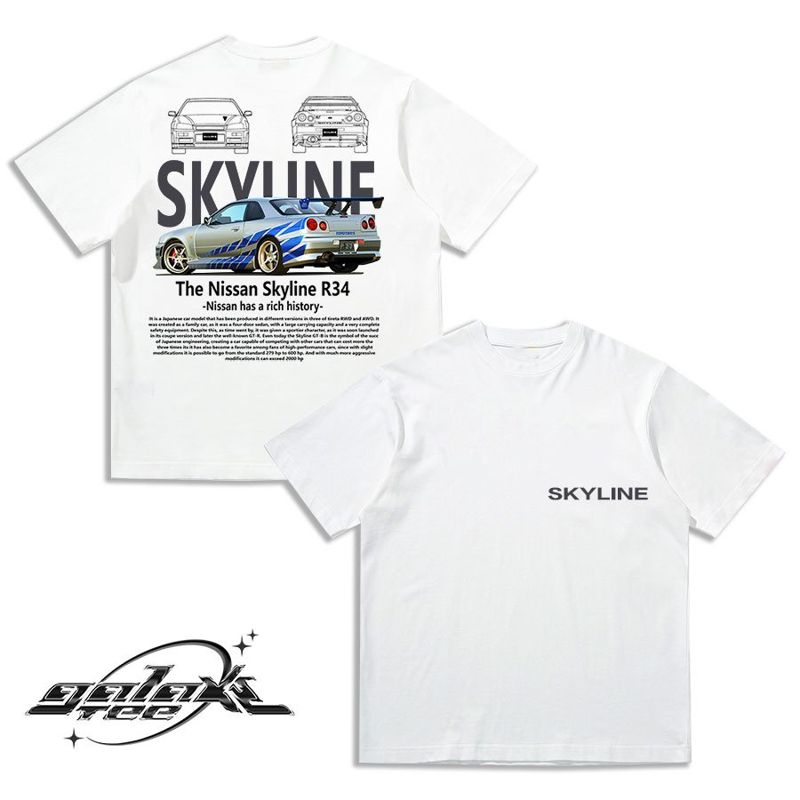 JDM TEE the Nissan horizon R34 tshirt COD | Shopee Malaysia