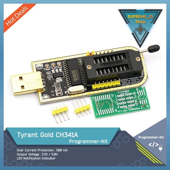 Tyrant gold CH341A MCU Microcontroller Programmer USB Kit | Shopee Malaysia