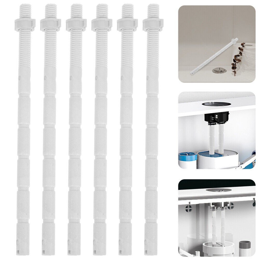 [HOT] 10pcs Toilet Button Screw Dual Push Buttons Rod Bathroom Toilet ...