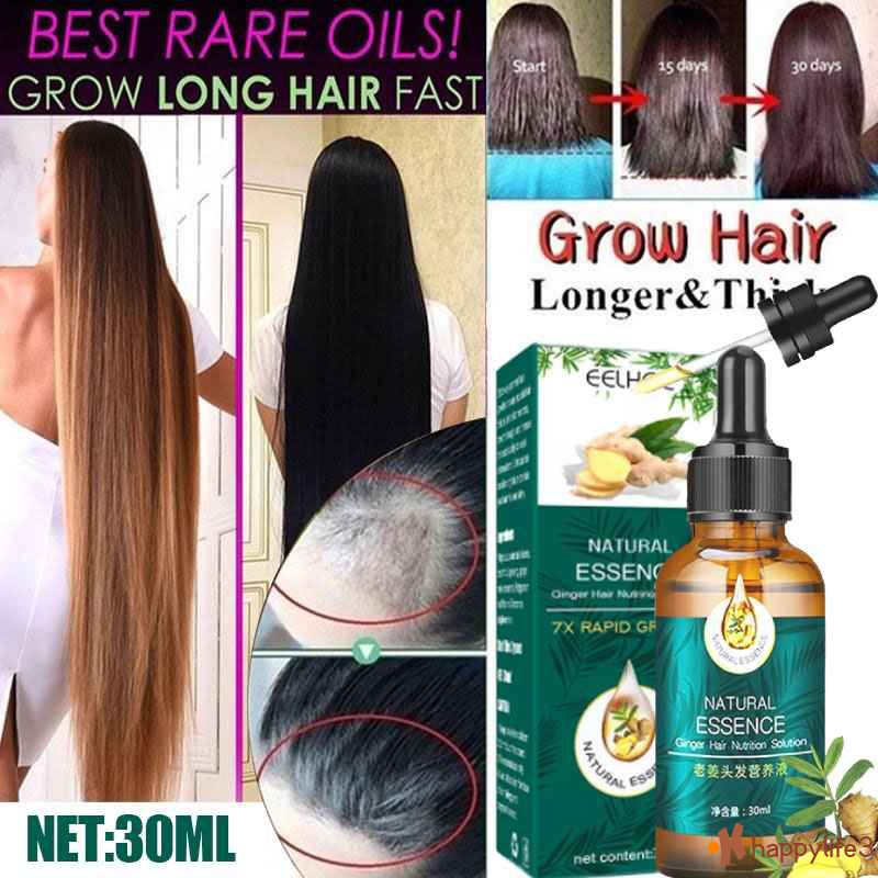 Eelhoe Ginger Hair Growth Essential Oil Rapid Hair Growth Serum Anti