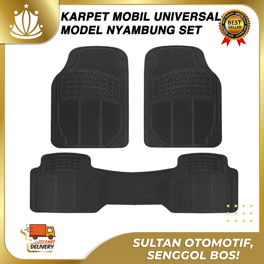 Rubber Car Carpet Rubber Set 3pcs Creta Stargazer Palisade UNIVERSAL