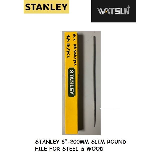 STANLEY 8”-200MM SLIM ROUND FILE FOR STEEL & WOOD | Shopee Malaysia