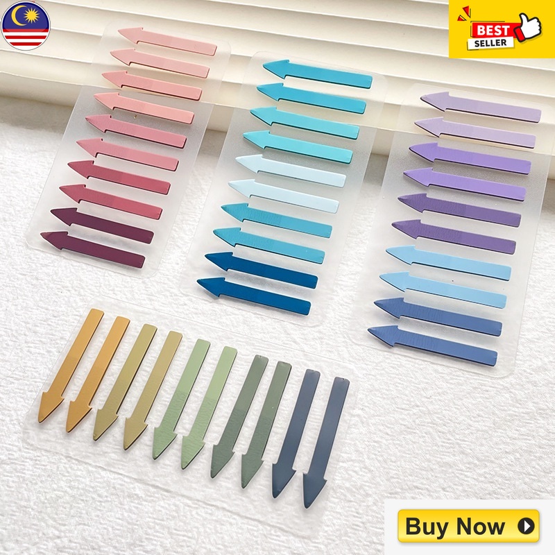 ZDD 200 Sheets/Pack Upgraded Reusable Fluorescent Colorful Index Tabs