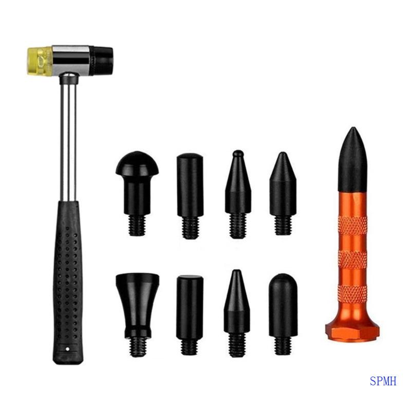 SUP Auto Dent Fix Kit Dent Repair Tool Kit Rubber Hammer with Tap Down