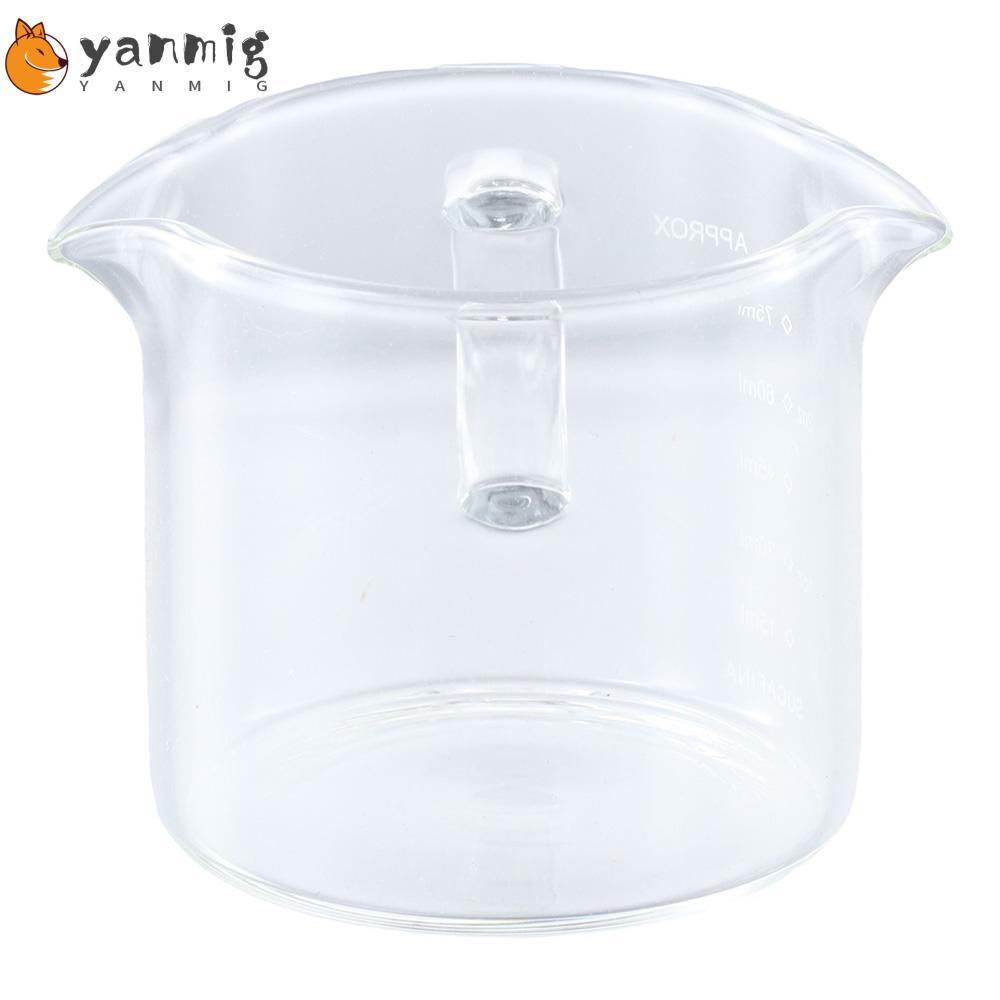 YANMIG 2 PCS Espresso Cup, Glass 75ML Espresso Shot Glass, Espresso