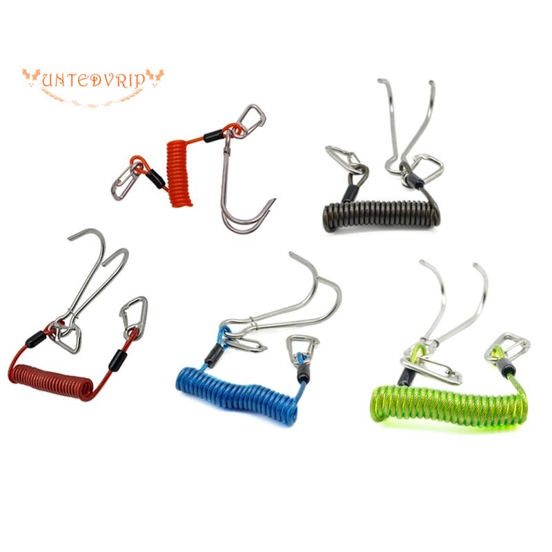 Double Head Dive Reef Rafting Hook Stainless Steel Reef Hook Spiral ...