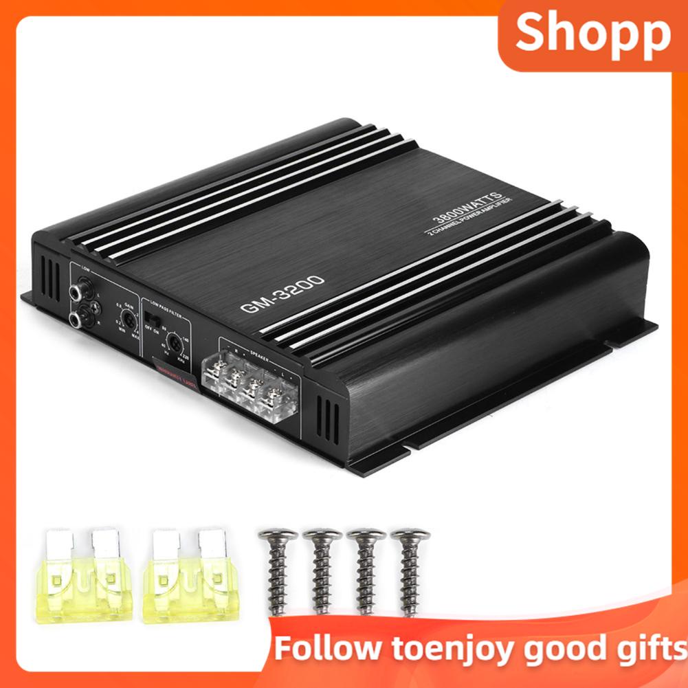 Shopp Stereo Audio 2 Channel Amplifier Car Hifi Amp 3800W Suitable for
