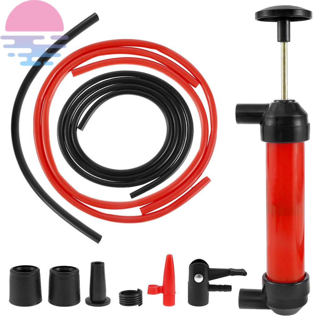 Car Fluid Transfer Pump Manual Hand Gas Oil Liquid Syphon Pump Gas Oil
