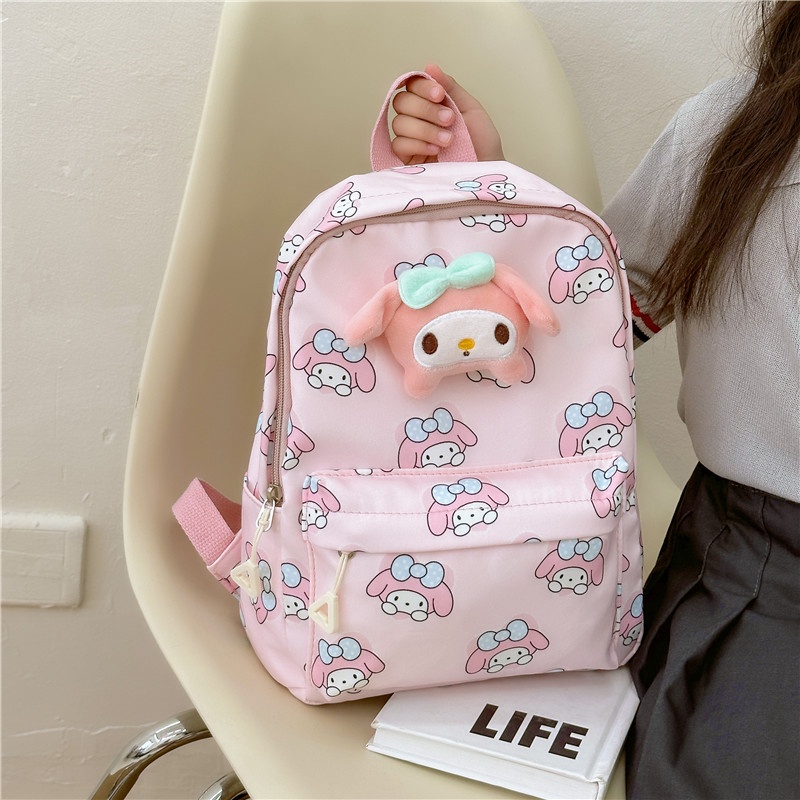 【Sanrio】School Bag Melody Kuromi Cinnamoroll Student Bag Backpack ...