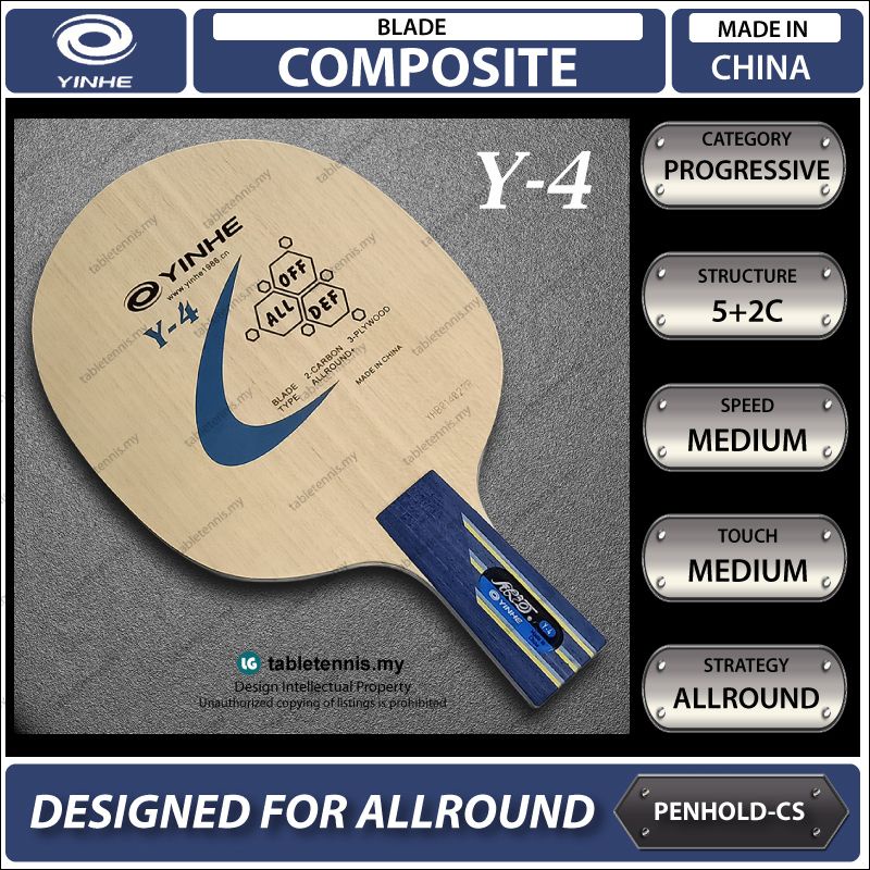 Yinhe Y-4 Composite Carbon Table Tennis Blade Bat Paddle Racket Ping ...