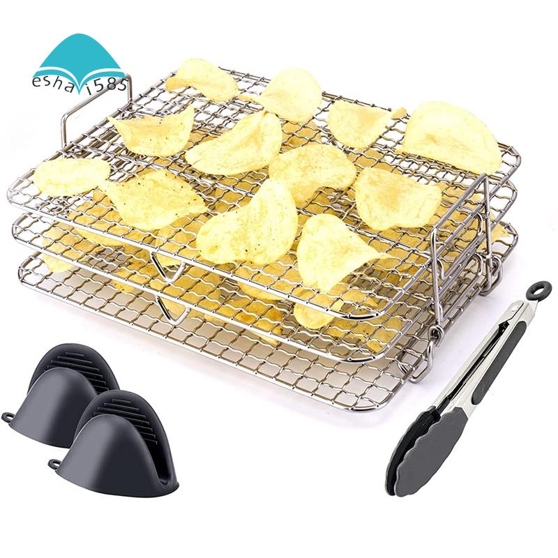 Air Fryer Rack for Ninja Foodi Grill XL Air Fryer, MultiLayer Dehydrator Rack Toast Rack Air