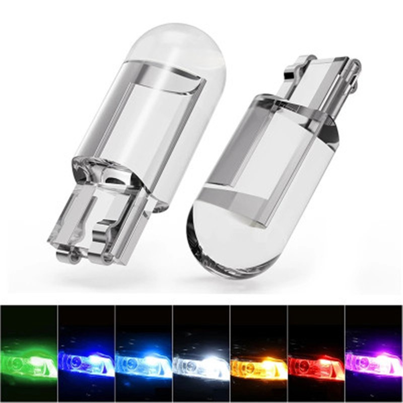10PCs 24v T10 car light accessories Truk led cob glass interior parts ...