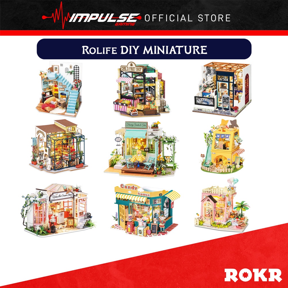 Robotime Rolife DIY Miniature House Kit - Joy Peninsula Living Room ...
