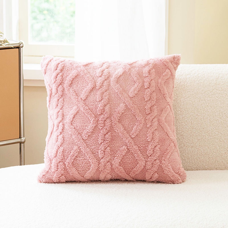 Ins Style Pillow Solid Color Influencer Pillow Pillowcase Sofa Square